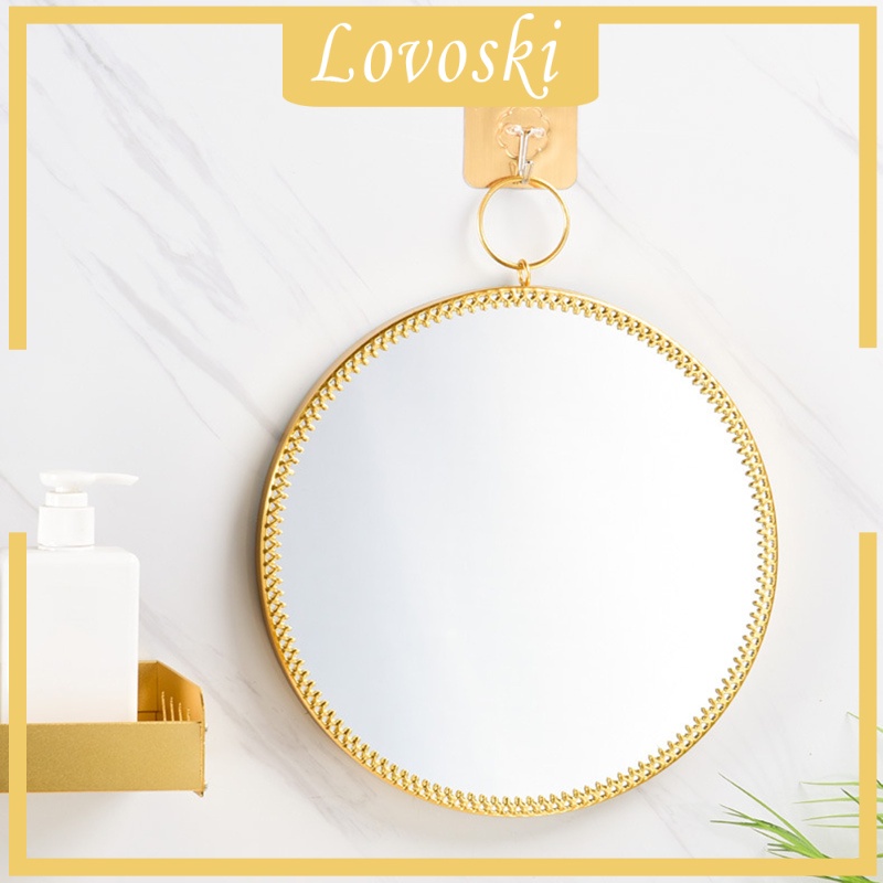 [LOVOSKI]Round Mirror Makeup Vanity Dressing Mirror Bathroom Mirrors