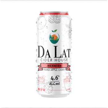 Nước lên men trái cấy Da Lat Cider House Berries 4,6% – Lon 330ml - Thùng 12 lon