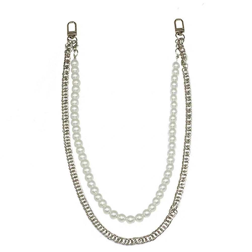 Vòng cổ Đeo Hông Đính Ngọc Trai Phong Cách Hip Hop Hàn Quốc Mới Cho Nam Và Nữ