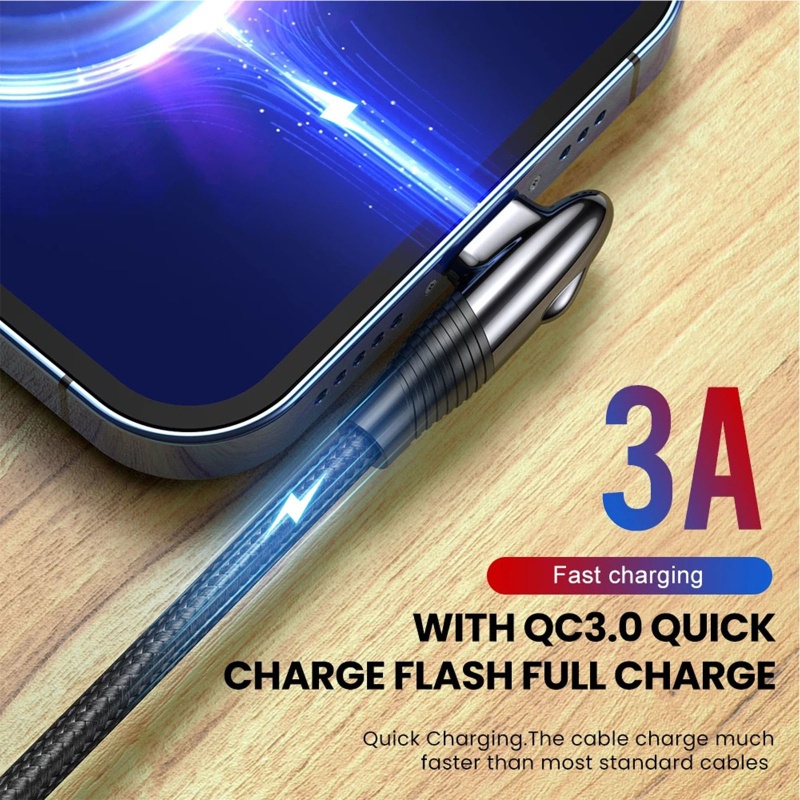 Dây Cáp Sạc Nhanh Chuyển Đổi Dữ Liệu USB-C Sang A Góc 90 Độ