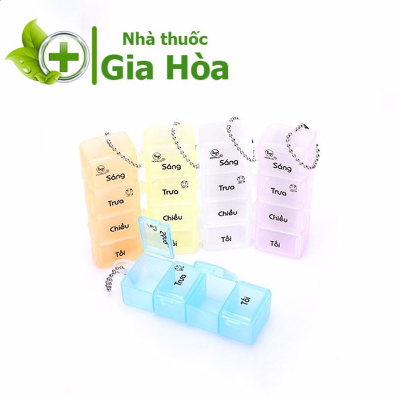 Hộp chia thuốc theo ngày Hofaco (4 Ngăn) giúp không nhầm lẫn khi uống thuốc