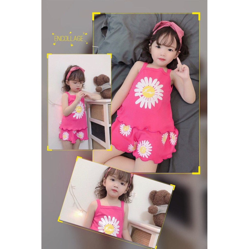 Bộ 2 dây hoa cúc cho bé gái