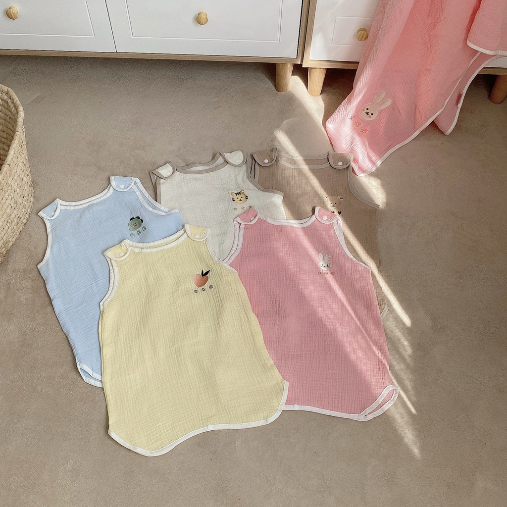 Túi Ngủ Cho Bé MONONA Chất Xô Nhăn - Chất Nỉ Xịn Xò Thấm Hút Tốt Và Giữ Ấm Cơ Thể