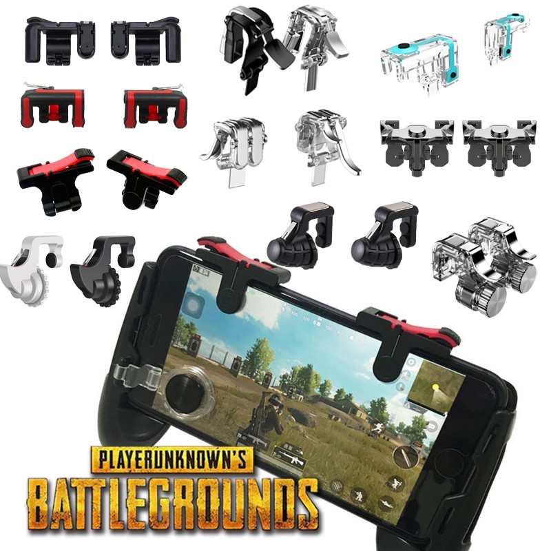 Bộ 2 nút bấm hỗ trợ chơi game l1r1 PUBG trên điện thoại