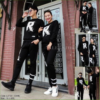 Bộ nỉ r nam nữ 2 size m l .