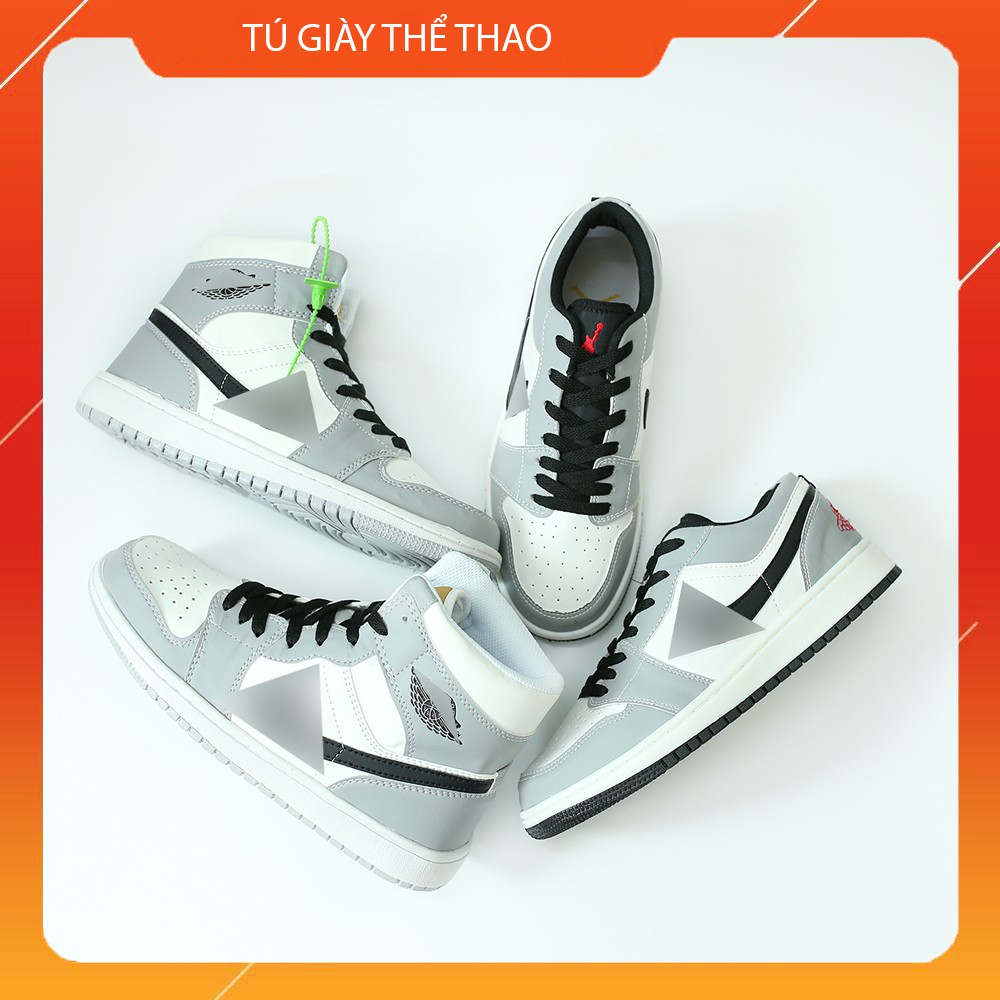 [Mã WAMT10K giảm 10k cho đơn 0k] [ DEAL SỐC TẶNG Tất+ TẨY GIÀY] Giày Thể Thao Sneaker Nam Nữ Jorda 1 Màu Xám