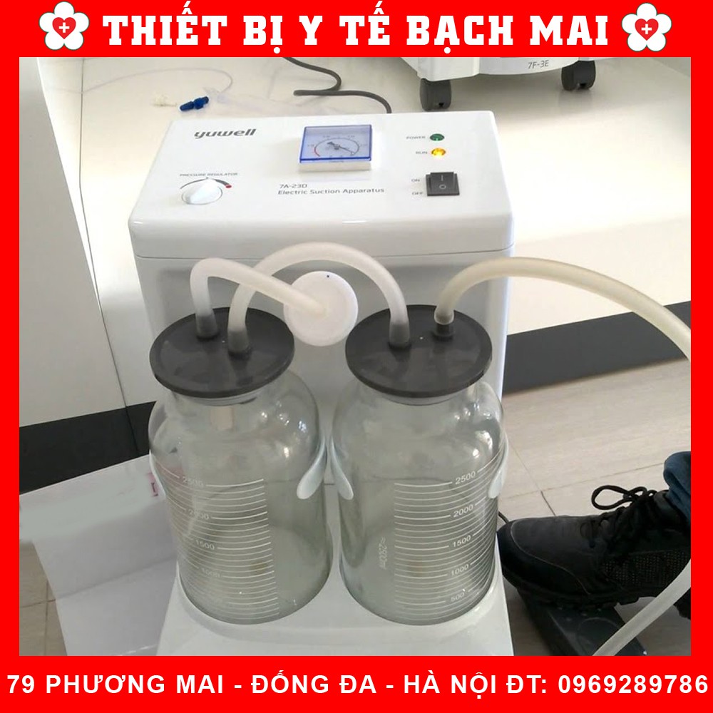 Máy Hút Dịch 2 Bình YUWELL 7A-23D [BẢO HÀNH 02 NĂM]