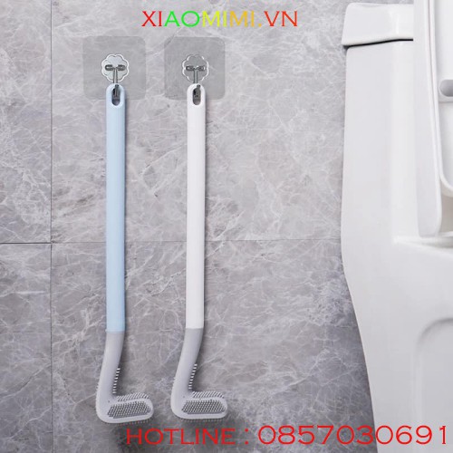 Dụng cụ cọ rửa nhà tắm nhà vệ sinh chà Toilet bằng Silicon thiết kế đường cong ưu việt Xiaomimi 8177962072