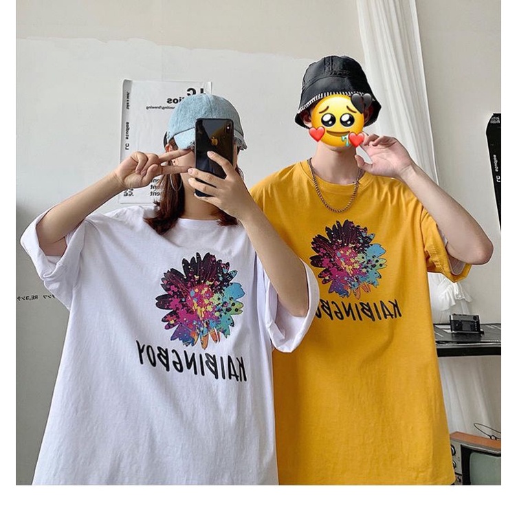 Áo thun tay lỡ unisex bông Kaibingboy