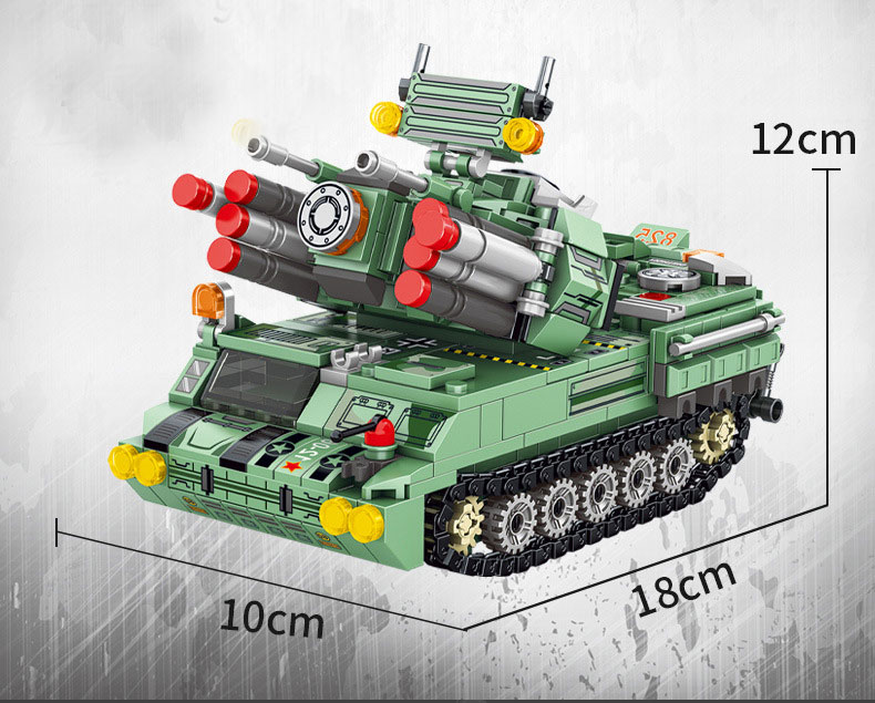 Đồ chơi lắp ráp Kiểu Lego cho bé trai Robot và Xe Tank 8 trong 1 với 832 chi tiết có thể ráp thành 25 kiểu khác nhau