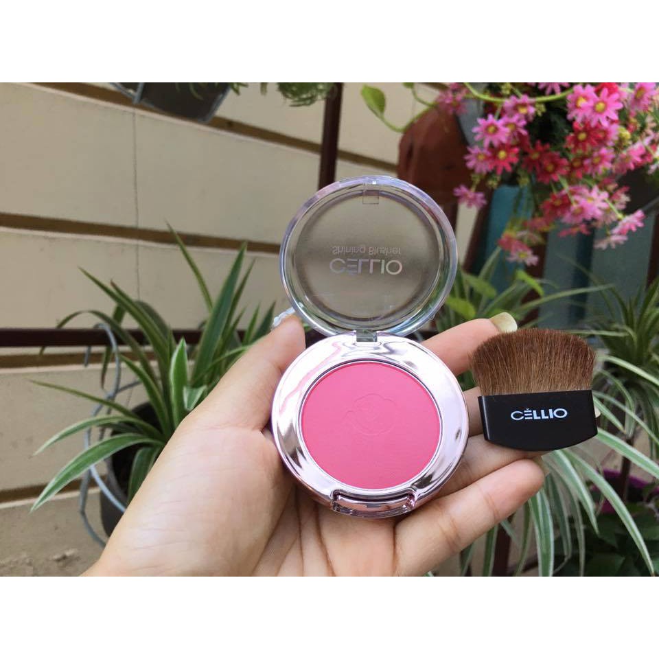 Phấn Má CELLIO Shining Blusher - siêu đẹp, siêu sang