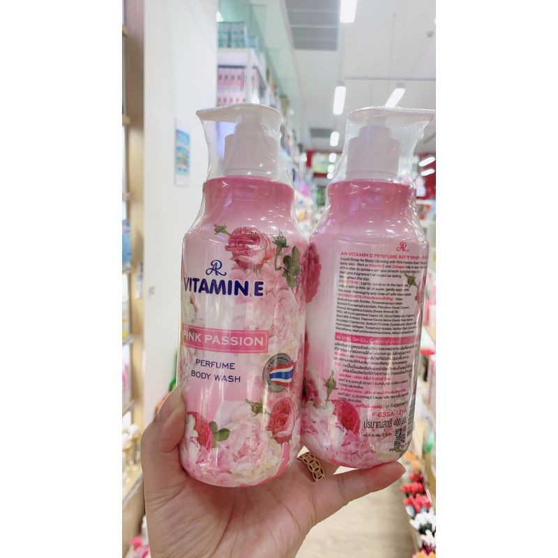 Chai Sữa Tắm Hương Nước Hoa AR Vitamin E Perfume Body Wash 400ml