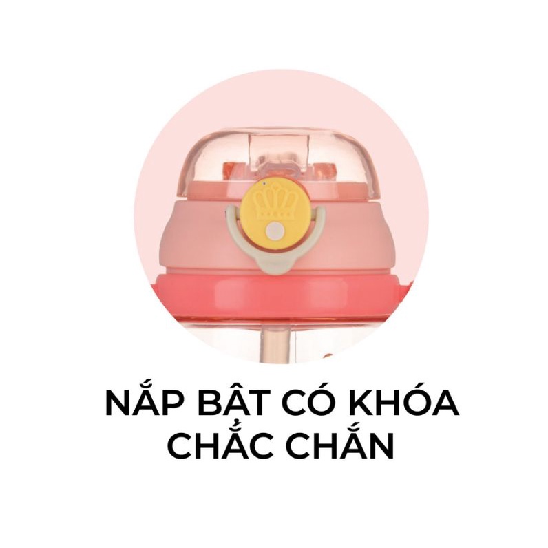 Bình nước trẻ em, bình hút có vòi cao cấp HOKORI 0081
