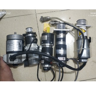 Động cơ điện một chiều (có chổi than)+ hộp số giảm tốc tháo máy công nghiệp