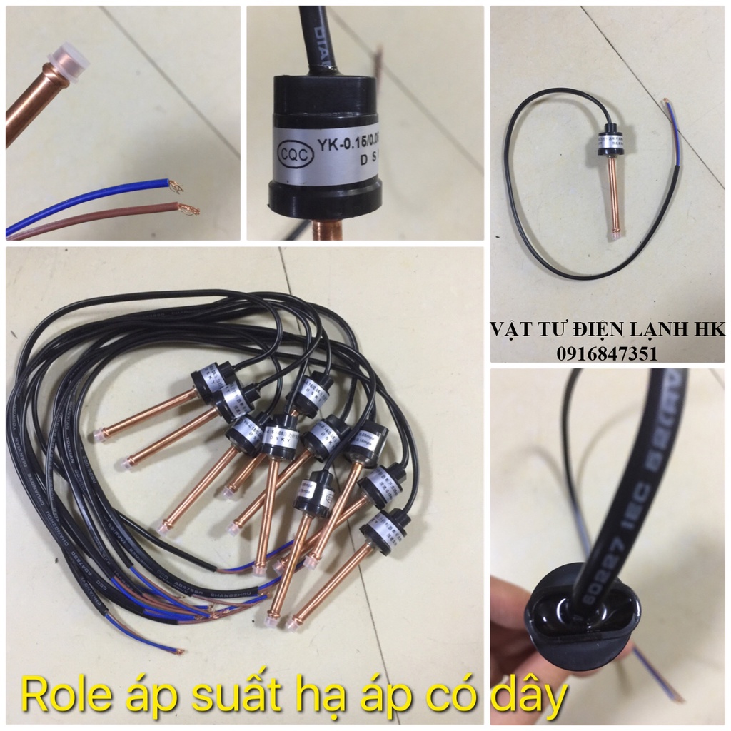 Rơ le áp suất khí nén Hạ áp - Cao áp YK-0.15/0.05 YK-2.2/2.8 Mpa Role air pressure relay DSKY