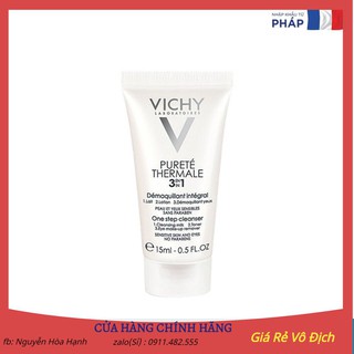 Sữa Rửa Mặt Tẩy Trang 3 Tác Dụng Purete Thermale One Step Cleanser 3 In 1 (15ml)