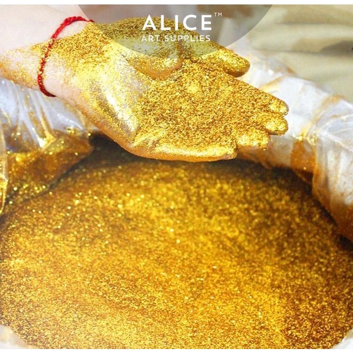 Bột Màu Nhũ Mỹ Thuật và kim tuyến, bột nhũ Nail, Pigment làm màu nước, vẽ trang trí, làm Slime