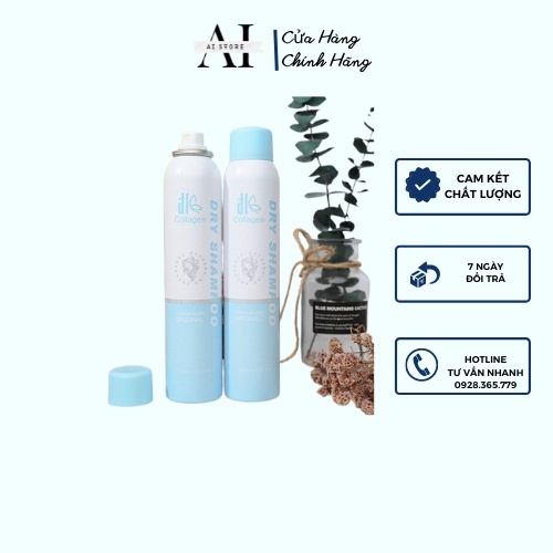 Dầu Gội Khô DL Collagen   Dưỡng Tóc Mềm Mượt, Tóc Sạch Bồng Bềnh. Vào Nếp Sau 5 Giây . AI STORE