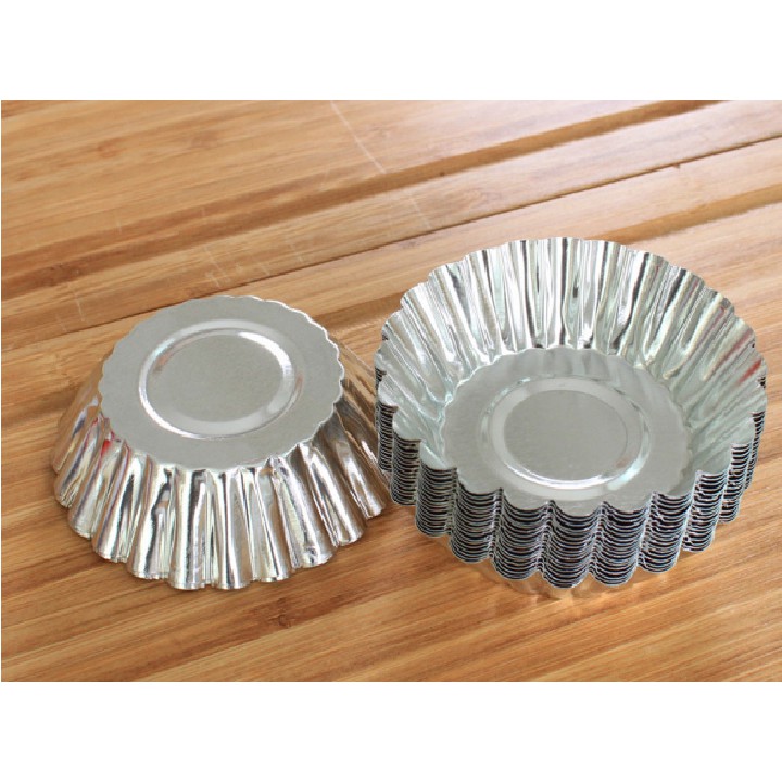 Khuôn tart nhôm 10 cái ⚡ LOẠI TỐT ⚡ khuôn làm bánh tart dễ thao tác, đơn giản và tiện lợi