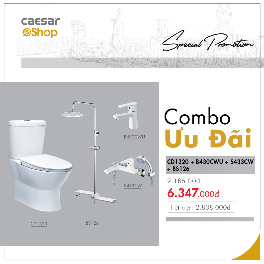 Combo sản phẩm CD1320+B430CWU+S433CW+BS126