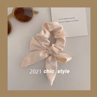 CHUNI Store Hairtie cột tóc srunchies nơ chất vải phi cao cấp