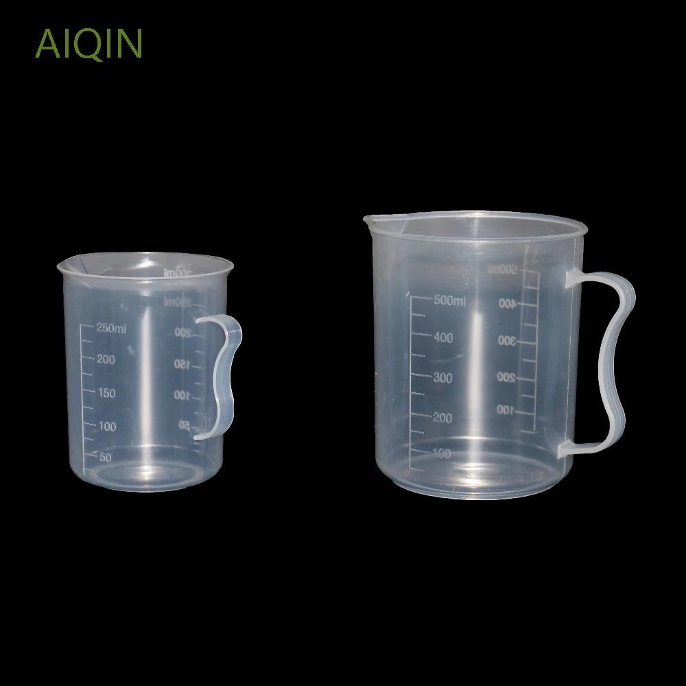 Cốc Đong Bằng Nhựa Hình Trụ 250 / 500 / 1000 / ml Có Tay Cầm Có Thể Tái Sử Dụng Cho Phòng Thí Nghiệm / Nhà Bếp