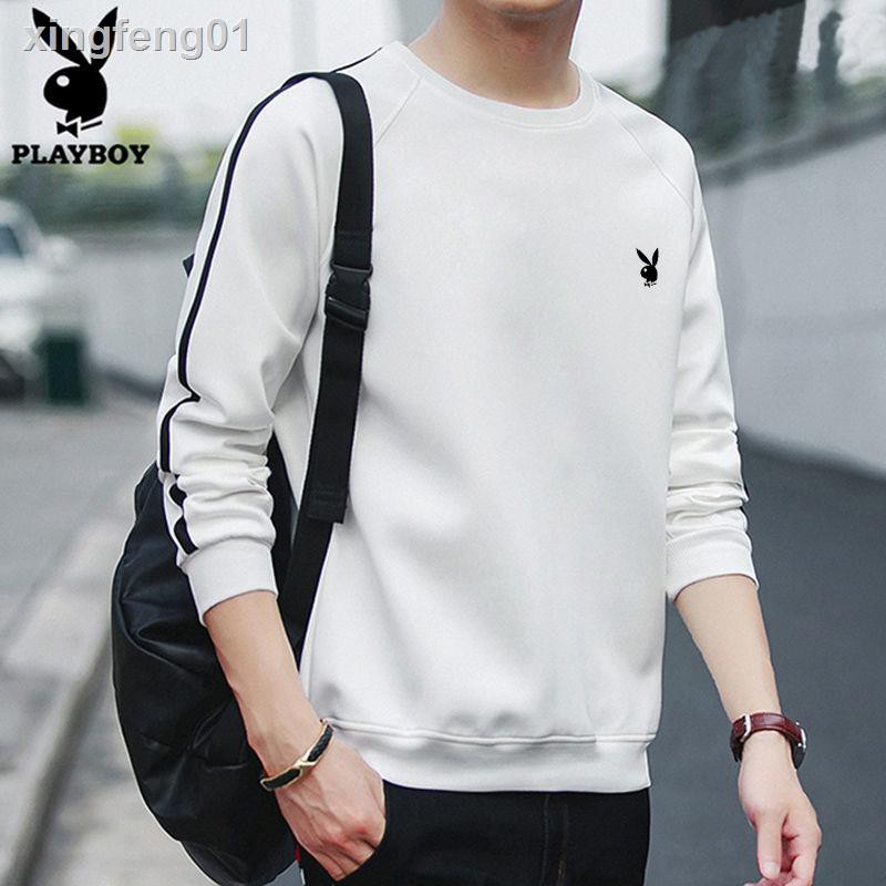 Playboy Áo Sweater Cổ Tròn Giả Nhiều Lớp Thiết Kế Trẻ Trung Cho Nam