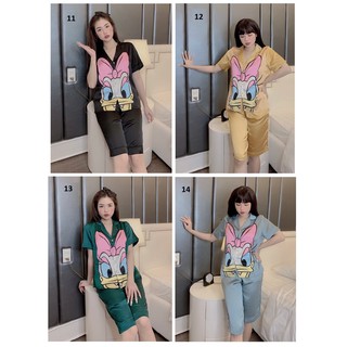 Đồ Bộ Lụa Mới - Satin Tay Cánh Dơi Quần Đùi (40-62kg)