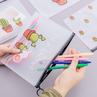 TÚI ZIP A5 SIÊU CUTE ĐỰNG ĐỒ DÙNG HỌC TẬP