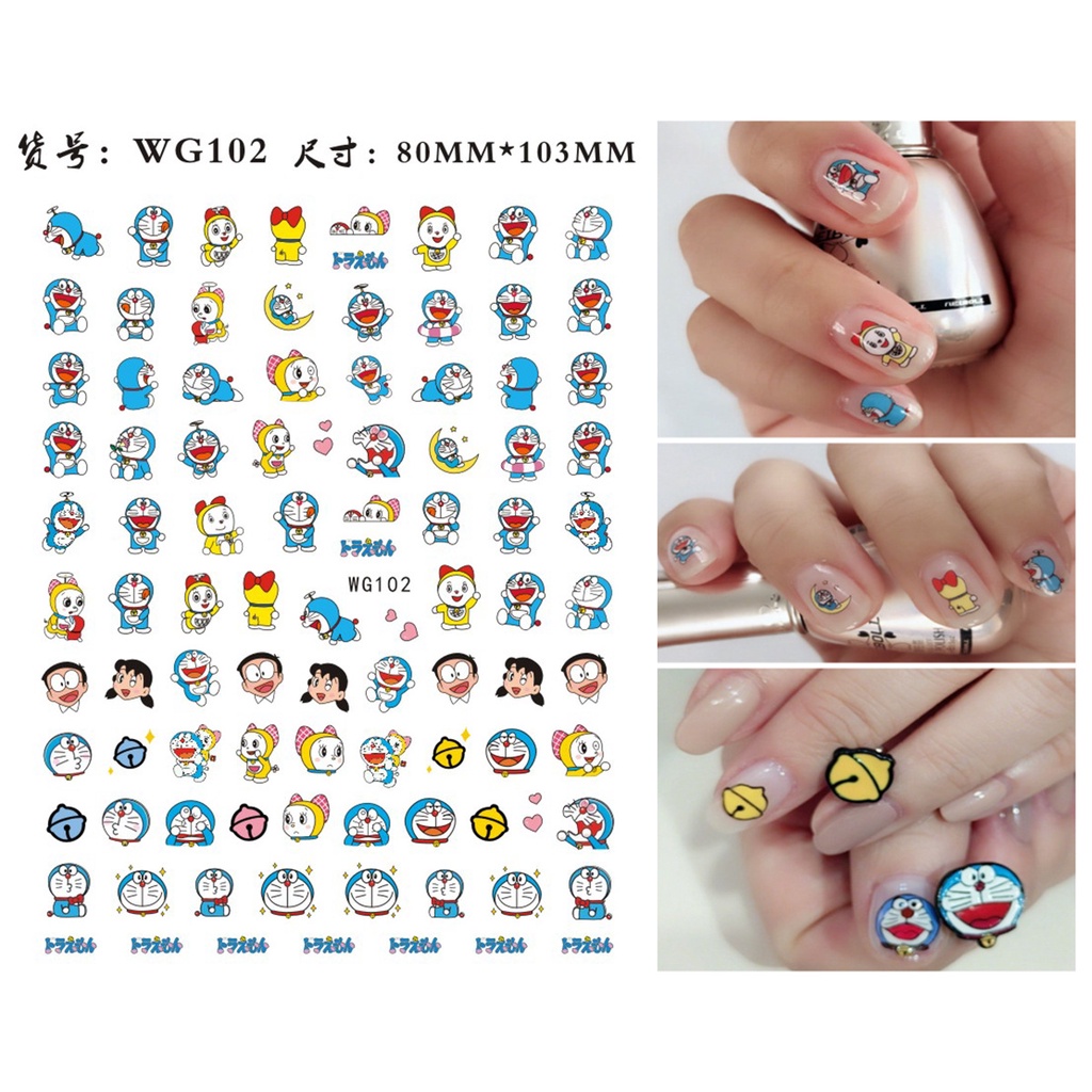 Sticker dán móng 3D siêu siêu cưng