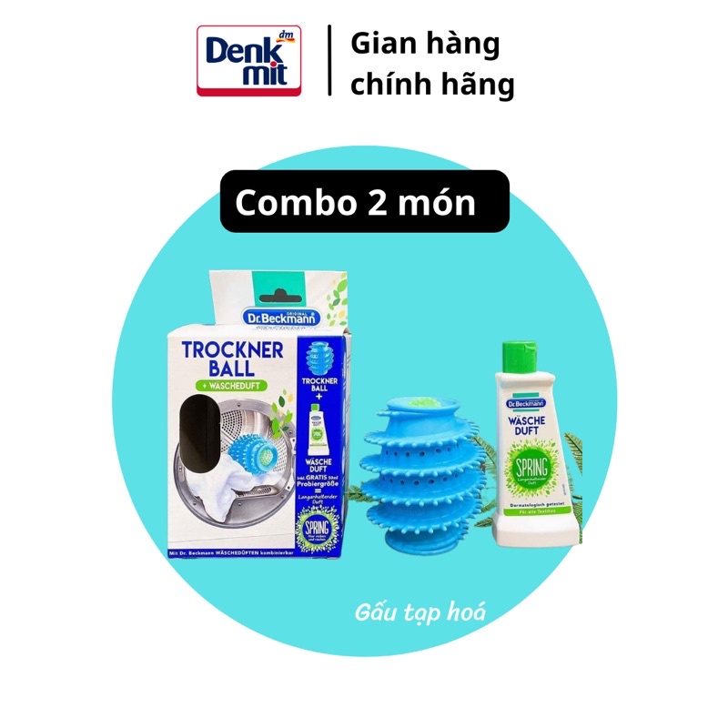 [Hàng độc quyền gấu tạp hoá] SET BÓNG GIẶT TROCKNER VÀ CHAI XẢ QUẦN ÁO ĐẬM ĐẶC XUẤT XỨ ĐỨC CHÍNH HÃNG 100%