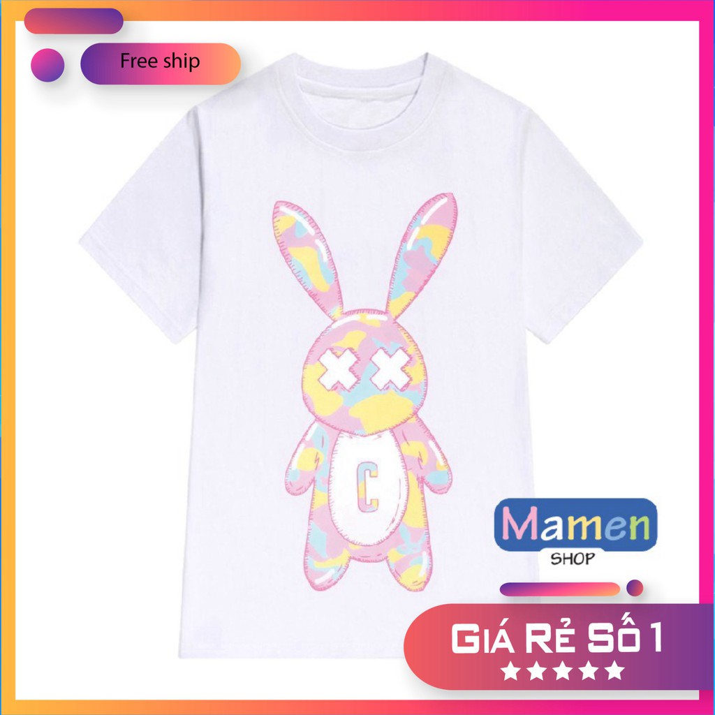 Áo Thun Unisex Form Rộng Tay Lỡ Nam Nữ BAD RABBIT - Phong Cách Hàn Quốc Ulzzang Binbu
