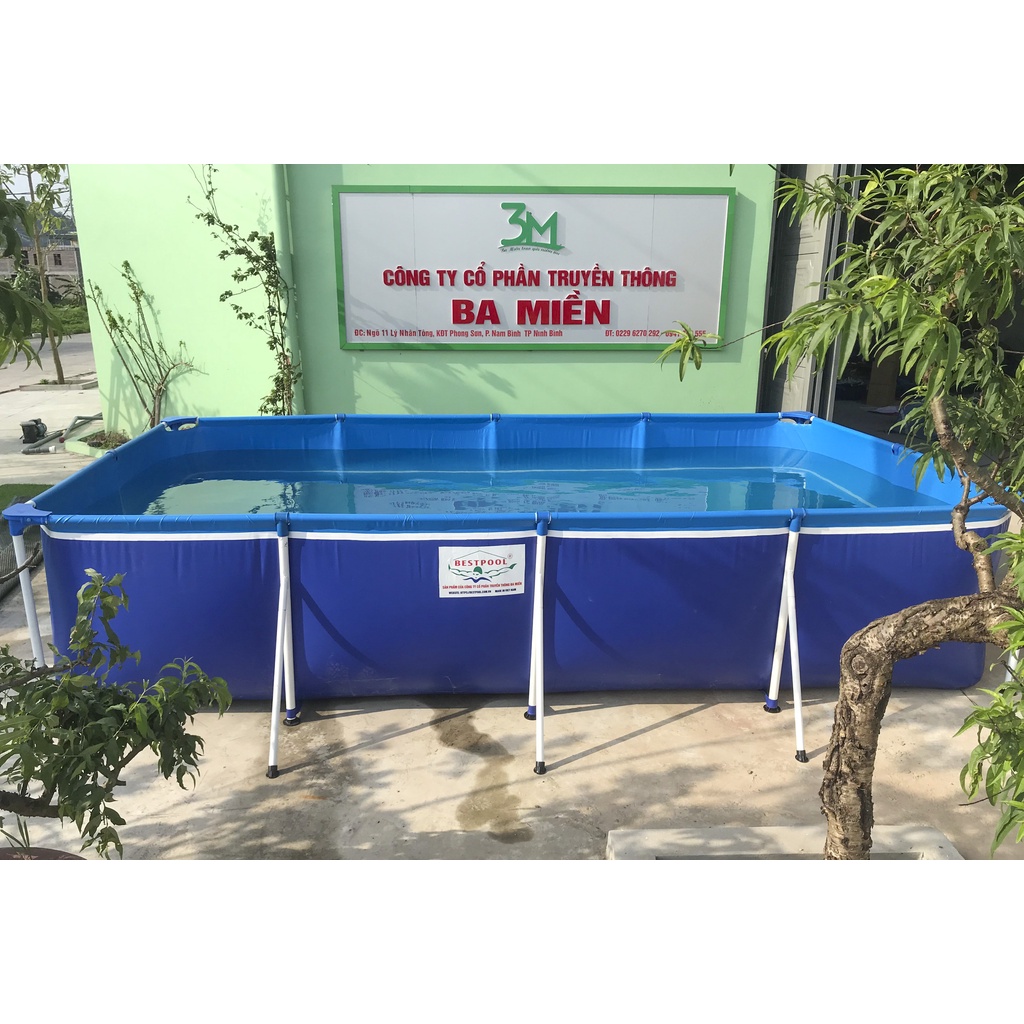 Bể bơi KT: 2.25m x 4.05m x 0.86m, bể bơi lắp ghép BestPool, bể bơi mini trong nhà, bể phao, hồ bơi, hồ tắm bé