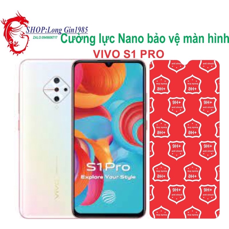 Vivo S1 Pro Cường lực Nano chống va đập chống trầy xước tốt