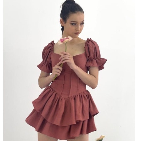 Đầm nữ tôn dáng thiết kế lucie.brandvn - jumpsuit luice 06 màu hường