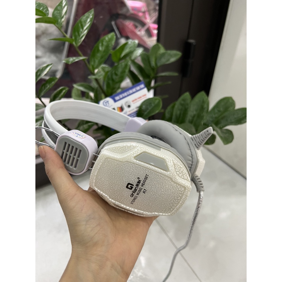 Tai Nghe Chụp Tai Chuyên Chơi Game Qinlian A6 jack 3.5 Có Micro, Dây Chống Đứt, Dùng Được Cho Máy Tính Và Điện Thoại
