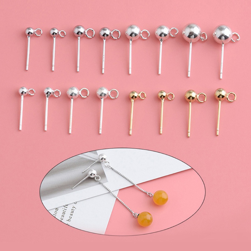 Set 100 Bông Tai Hình Bướm 3 4 5mm Thời Trang Cho Nữ