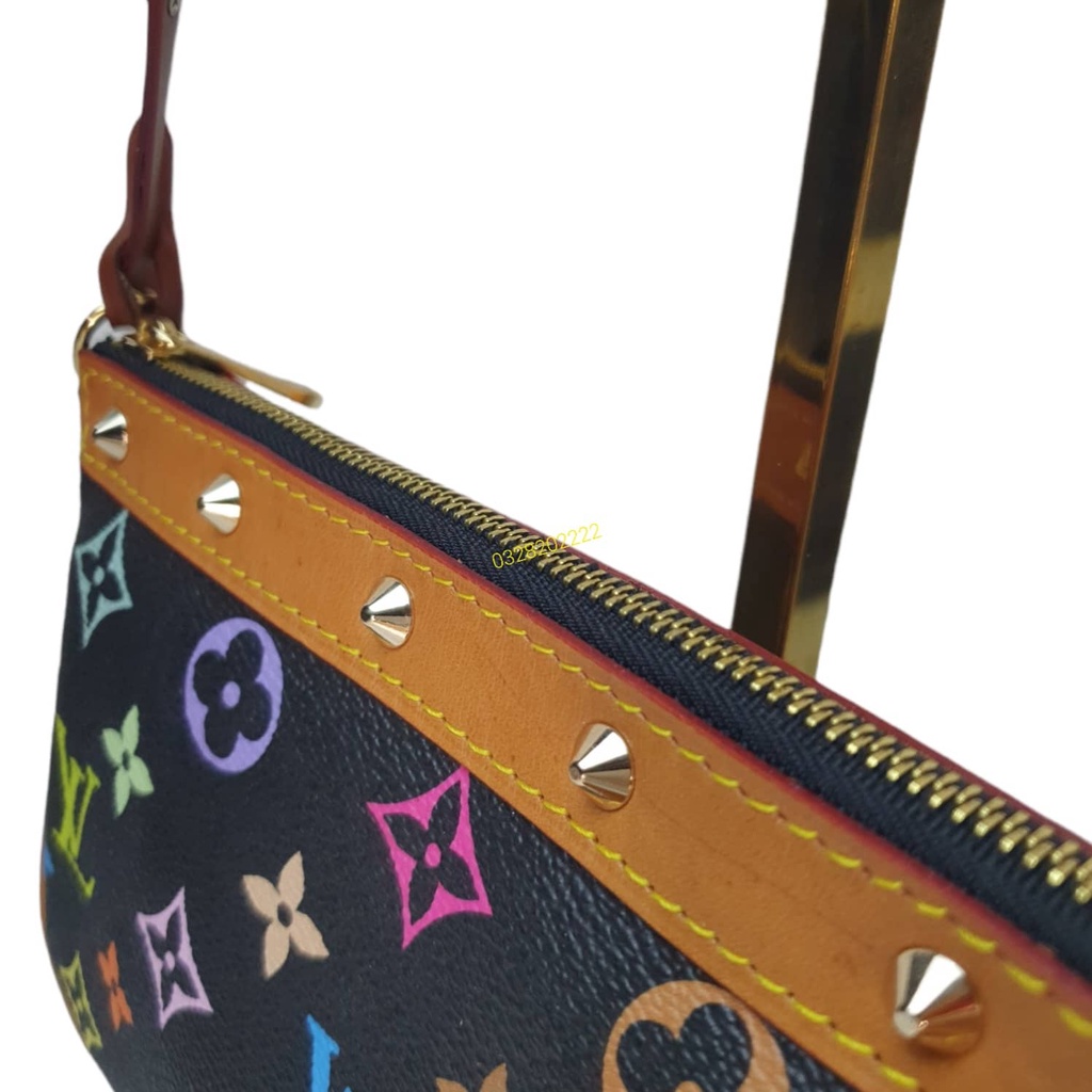 II.Túi kẹp nách LV trắng hoa 7 màu si Nhật xịn sò