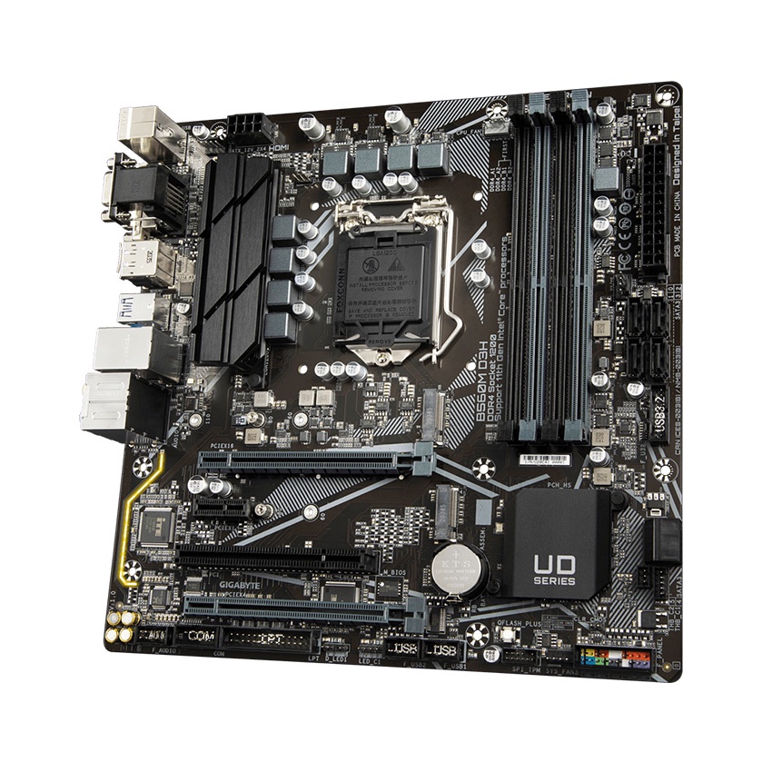 Mainboard Gigabyte B560M-D3H, bo mạch chủ có thiết kế 6+2 phase nguồn