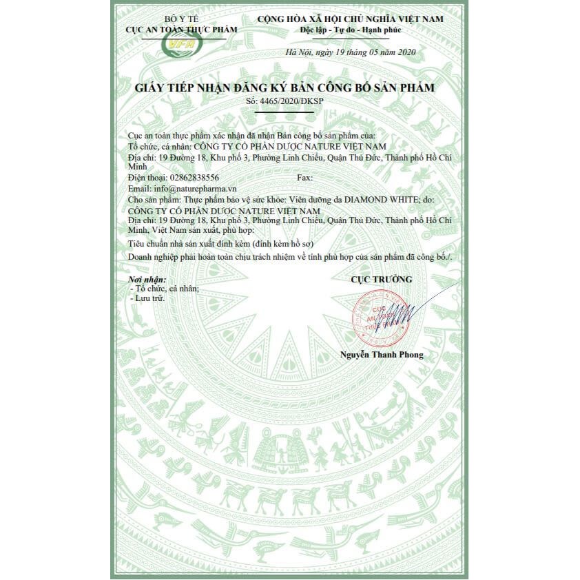 MUA 3 TẶNG 1 - Viên uống trắng da Beauty Diamond White