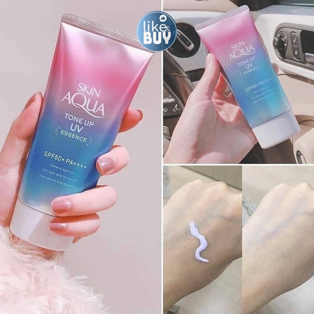 Kem chống nắng không cồn Skin Aqua Tone Up UV SPF50+ nâng tone - hàng nội địa LikeandBuy