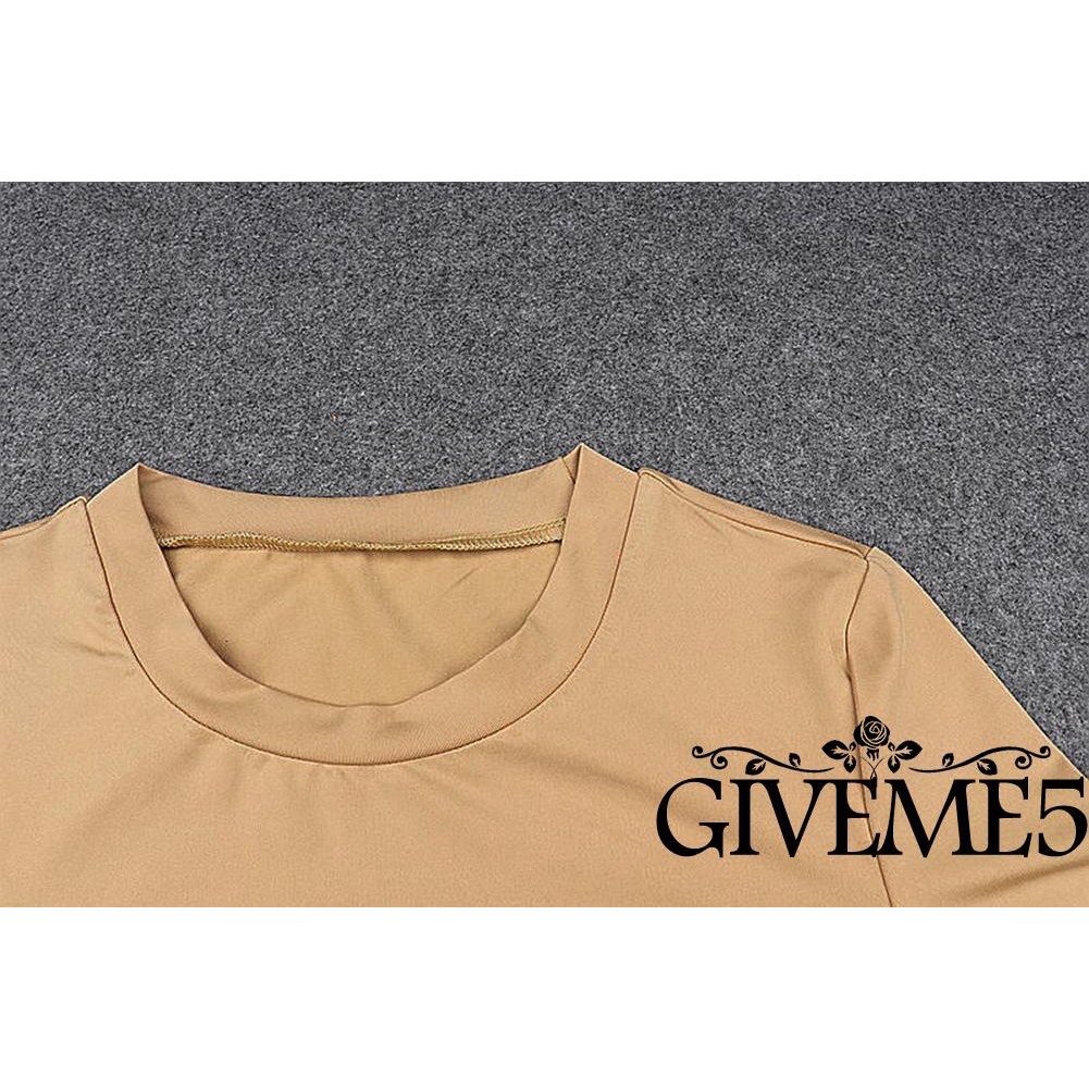 Áo thun nữ dài tay cổ tròn màu trơn thời trang