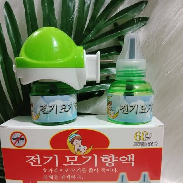 Máy đuổi muỗi hàn quốc tặng kèm 2 lọ tinh dầu