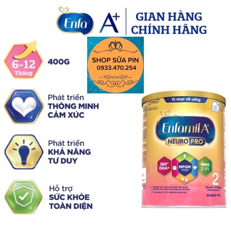 Sữa bột Enfamil A+ neuro pro số 2 400g
