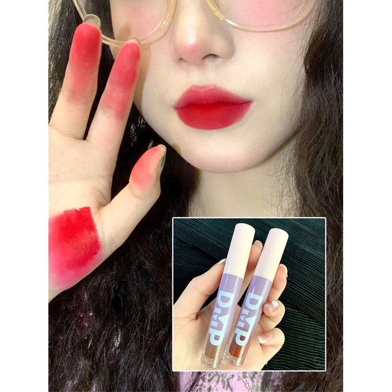 Chứng Khoán sẵn sàng DAIMANPU Lipstick Lip Cream lâu dài không thấm nước Lip Tint Liptint Matte Lip Đất Sét đám mây sương mù Son môi men nhung matte COD