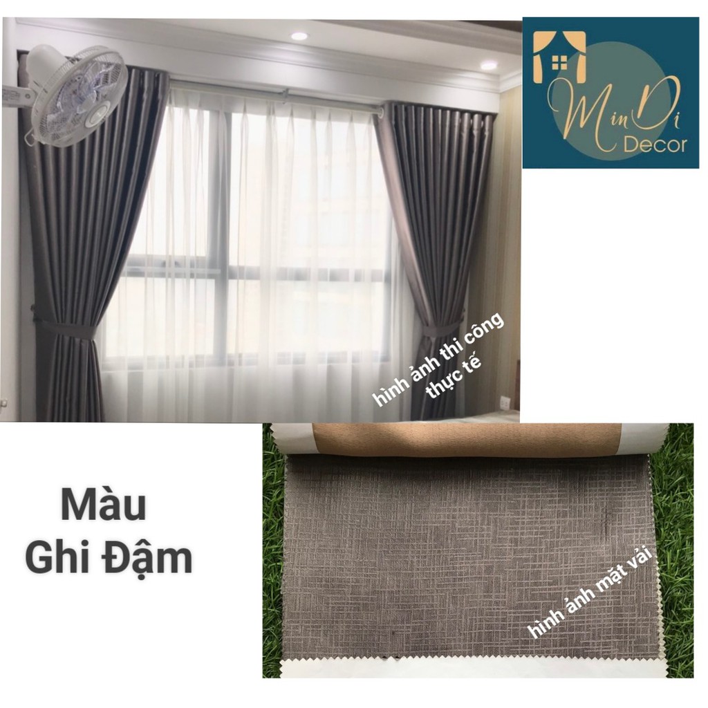 [Hàng May Cẩn Thận] [Cửa To Kích Thước Lớn] Rèm Cửa Giá Rẻ, Màn Cửa Cản Sáng, Chống Nắng, Chống Bụi Bẩn, - MinDi Decor