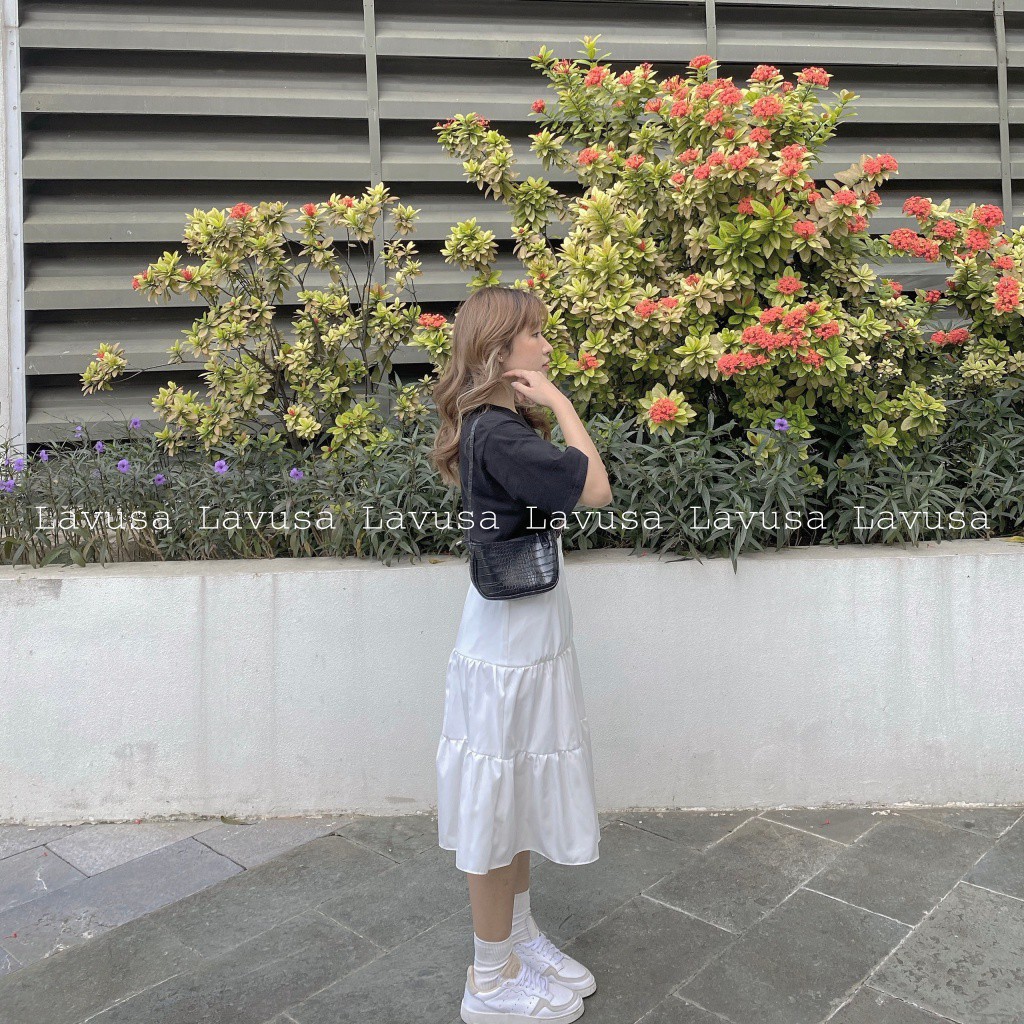 Chân Váy Kaki Xẻ Trước 💖 𝘍𝘳𝘦𝘦𝘴𝘩𝘪𝘱 💖 Chân Váy Voan Tầng 🐷 Chân Váy Dài Chữ A Vintage 2 Lớp Siêu Xinh LAVUSA | BigBuy360 - bigbuy360.vn