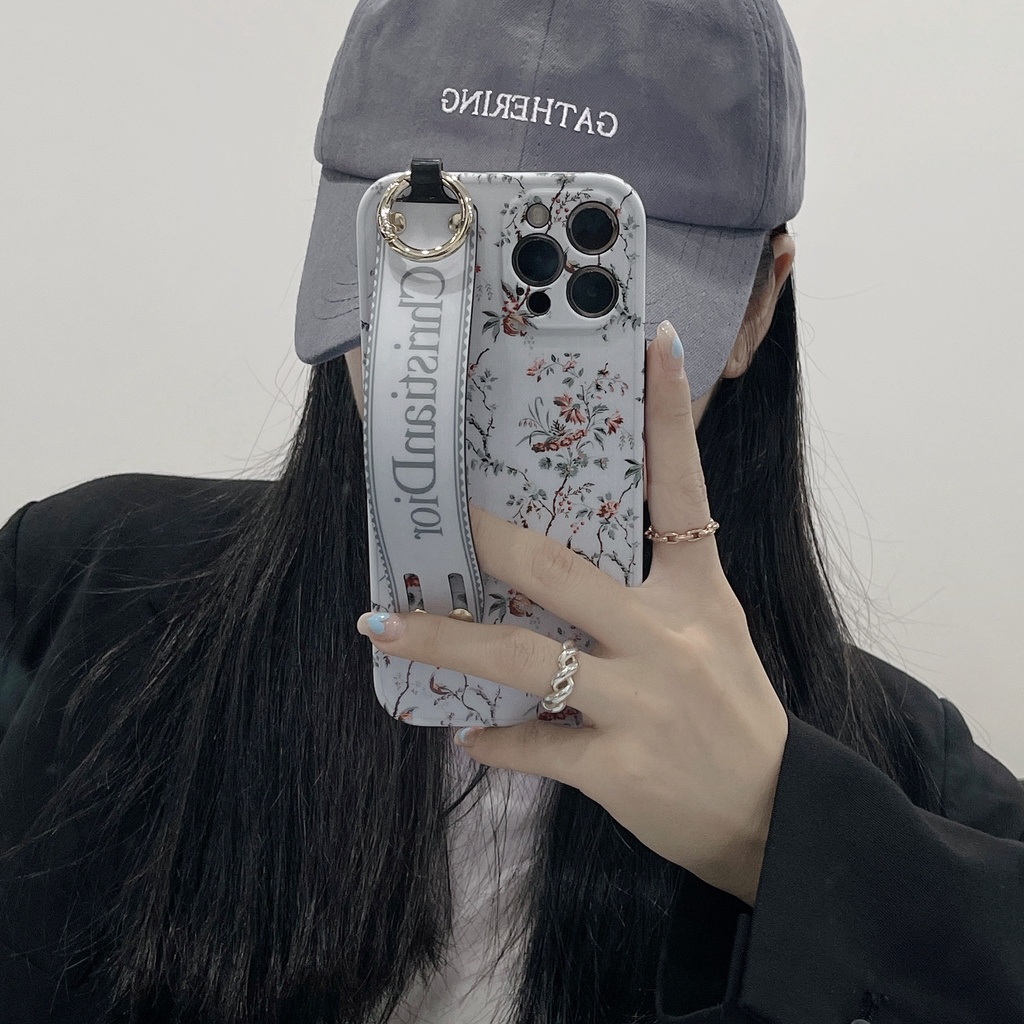 Ốp Điện Thoại In Họa Tiết Dior Có Dây Đeo Cho iPhone7 / 8 7p / 8plus X / XS / XR / XSMAX 11 12 13 11Pro 12Pro 11Promax 12 / 13Promax