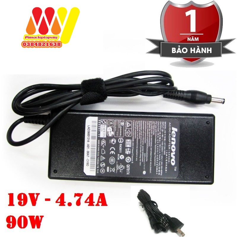 [SALE] Sạc laptop Lenovo 19V - 4.74A - S400 S410 S410P Thinkpad - Kèm dây nguồn adapter - New