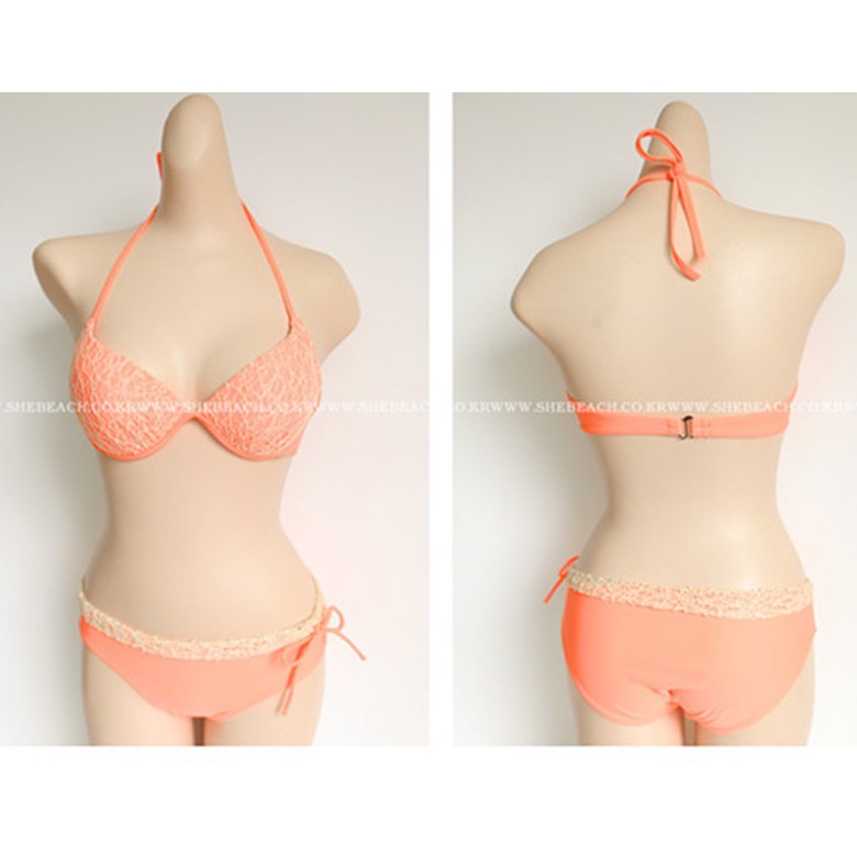 Bikini đi biển 2 mảnh tôn dáng màu cam | BigBuy360 - bigbuy360.vn